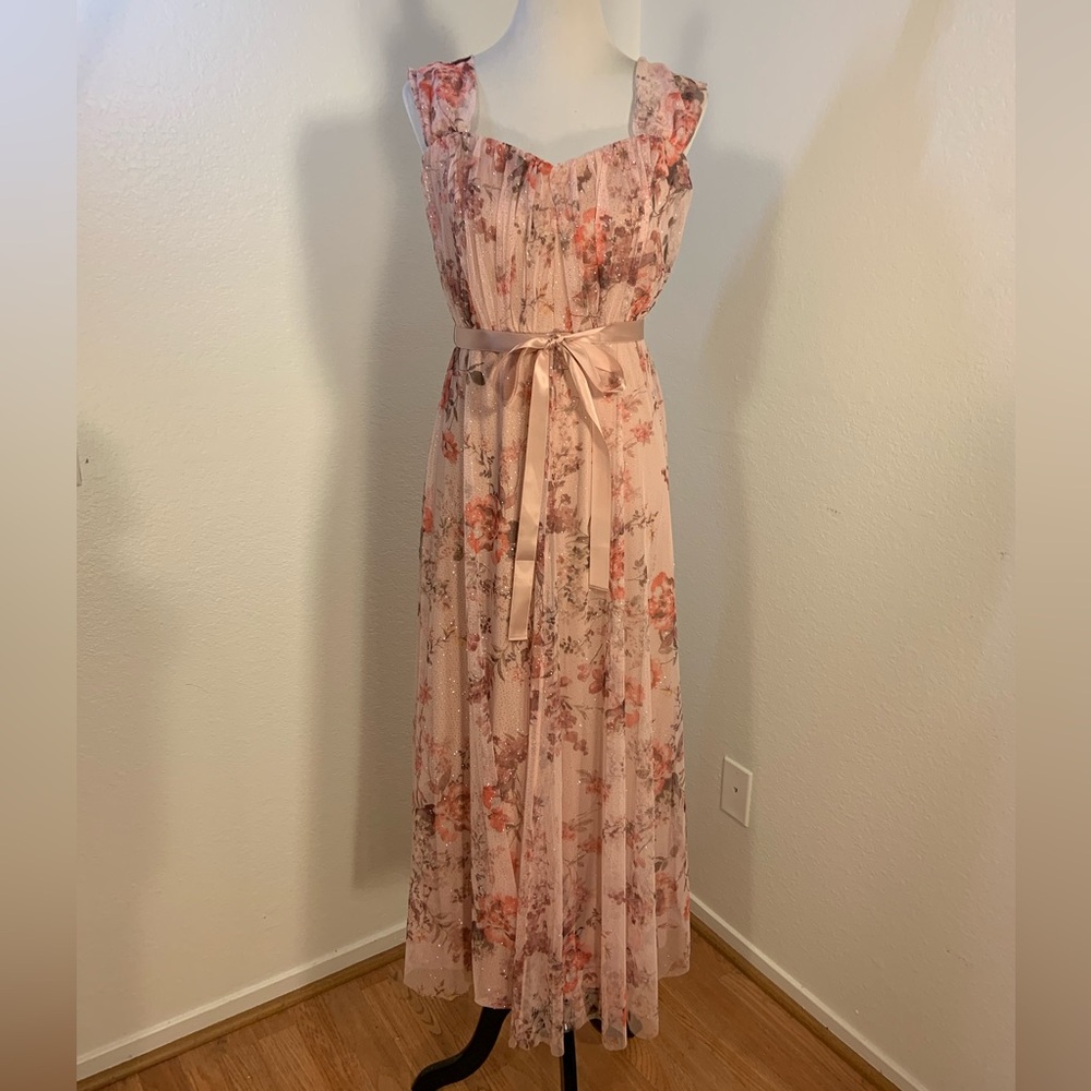 NWT Candalite Petite Pretty Pink Floral Dress - Petite Large